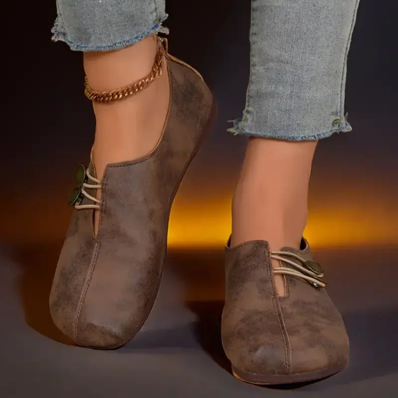 Eveloria Damen Ergonomische Flachschuhe Weiche Sohle
