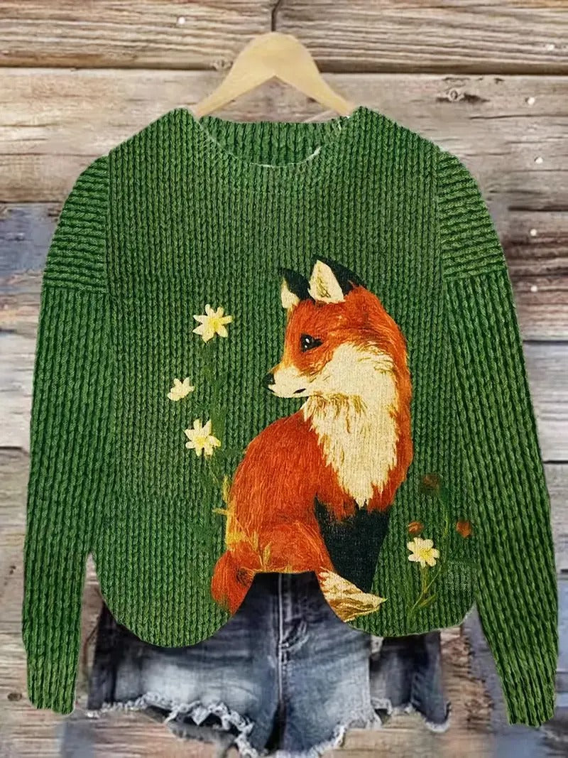 Eveloria Damen Pullover Bedruckt