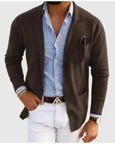 Eveloria Herren Blazer mit Brusttasche