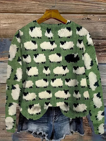 Eveloria Damen Pullover Bedruckt