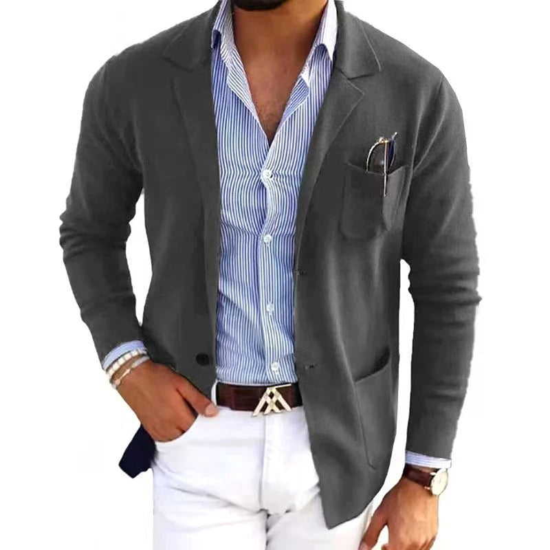 Eveloria Herren Blazer mit Brusttasche