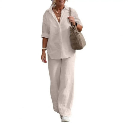 Eveloria Damen Baumwoll Set Lässig