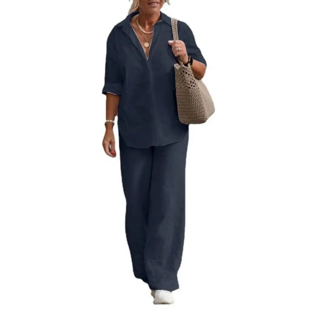 Eveloria Damen Baumwoll Set Lässig