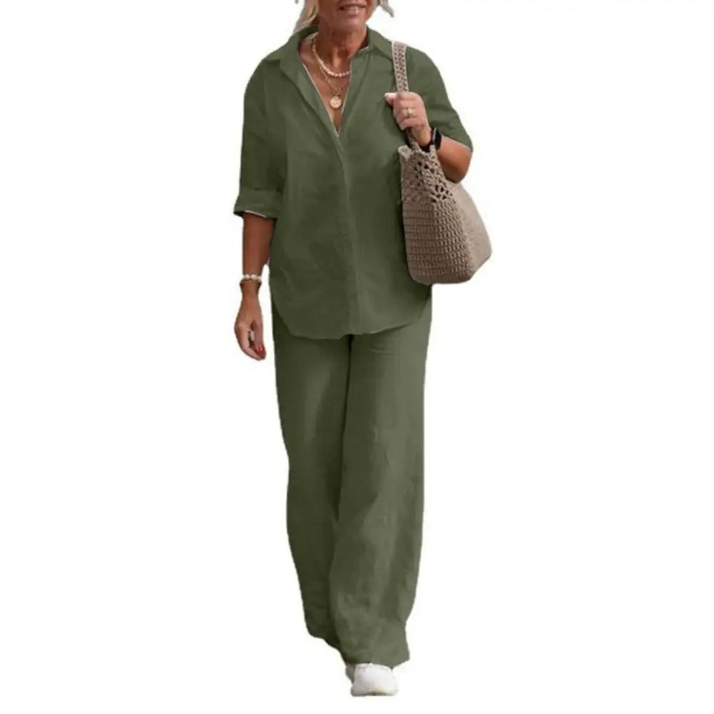 Eveloria Damen Baumwoll Set Lässig