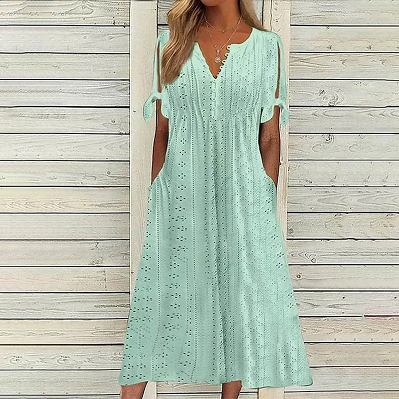 Eveloria Damen Spitzenkleid