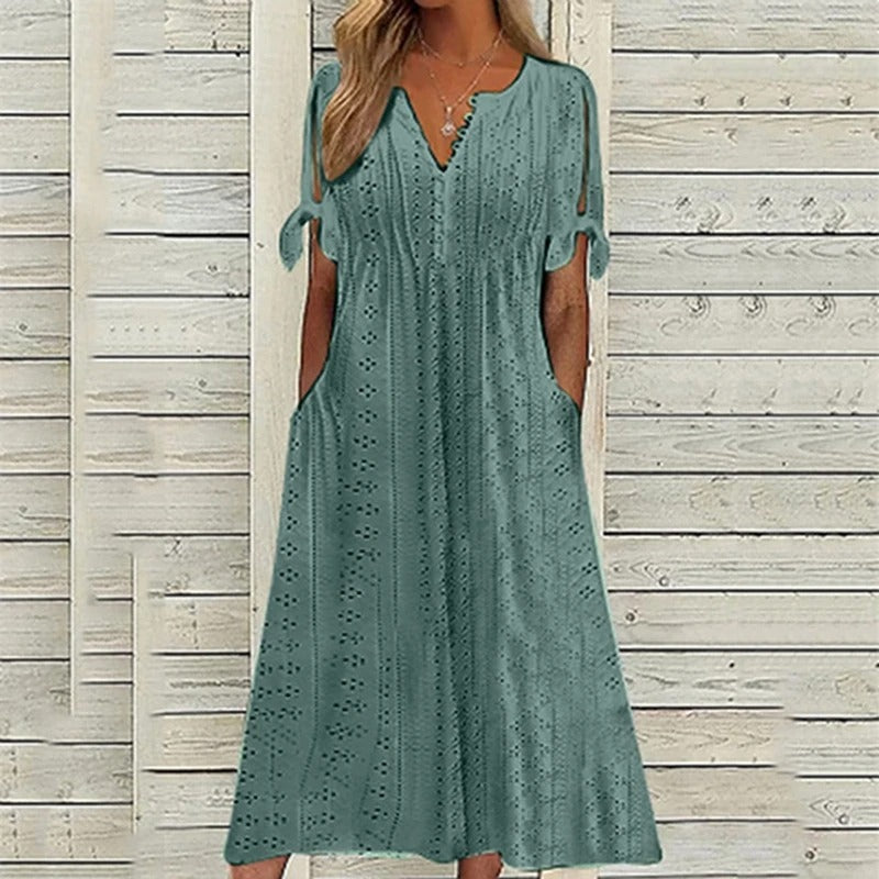 Eveloria Damen Spitzenkleid