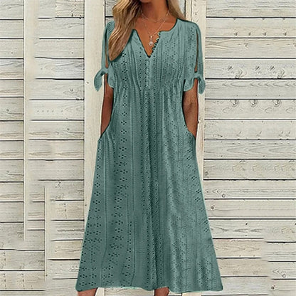 Eveloria Damen Spitzenkleid
