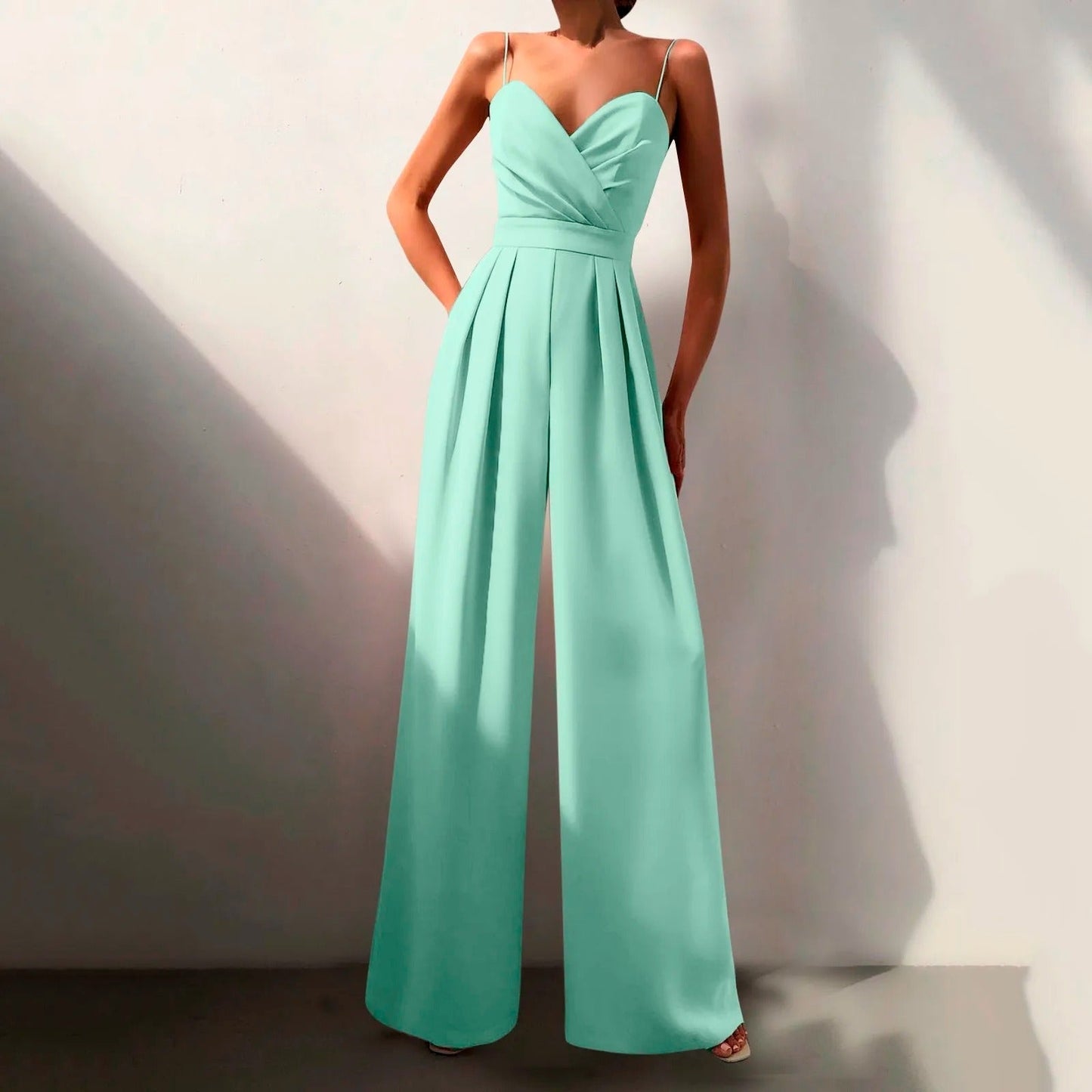 Eveloria Damen Sommerjumpsuit Elegant