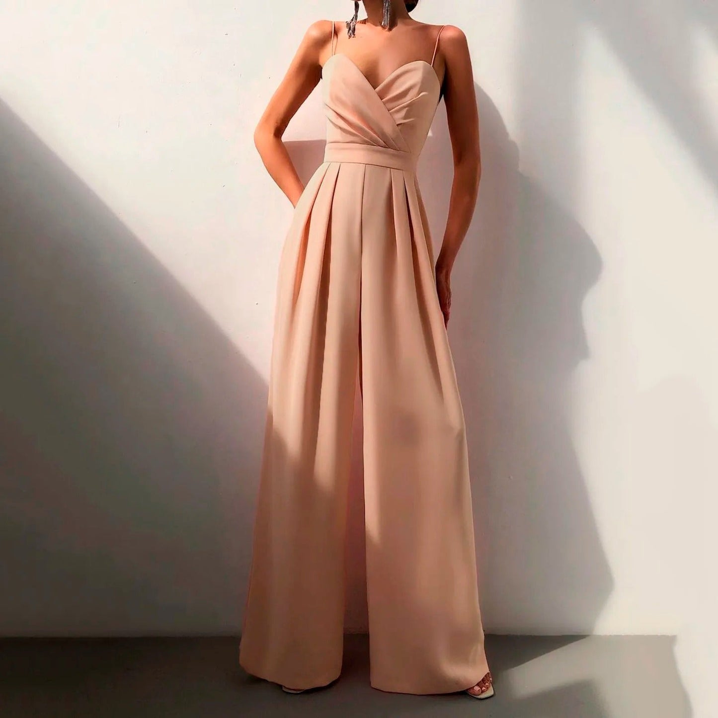 Eveloria Damen Sommerjumpsuit Elegant