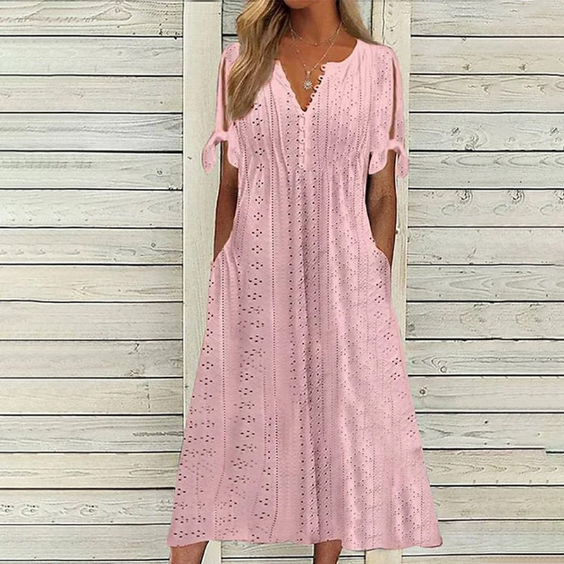 Eveloria Damen Spitzenkleid