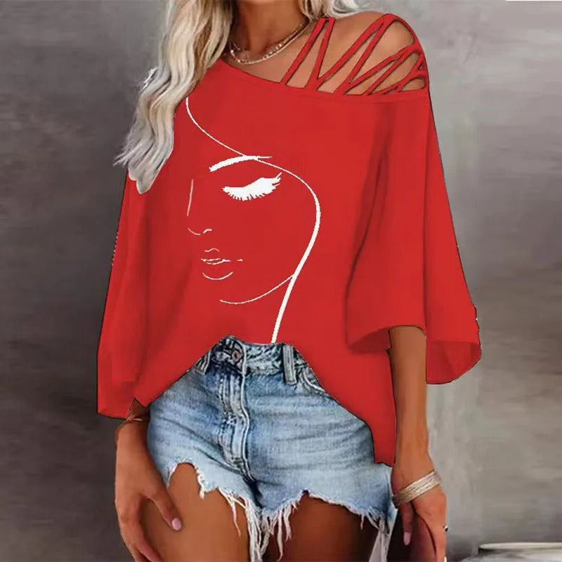 Eveloria Damen T-Shirt Bedruckt