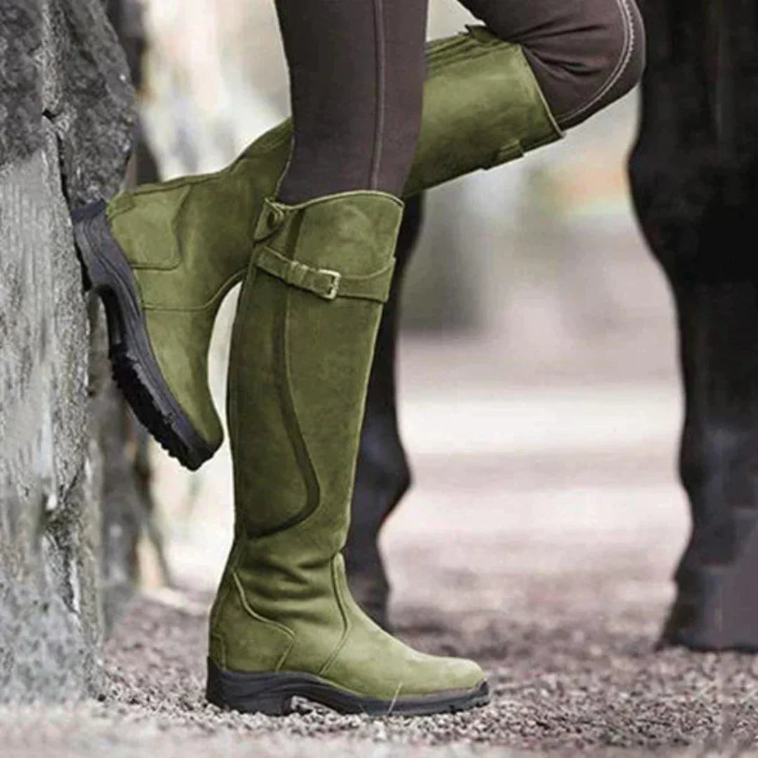 Damen Overknee Stiefel Winter