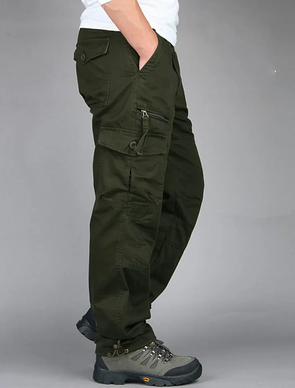Herren Chino Cargohose Lang