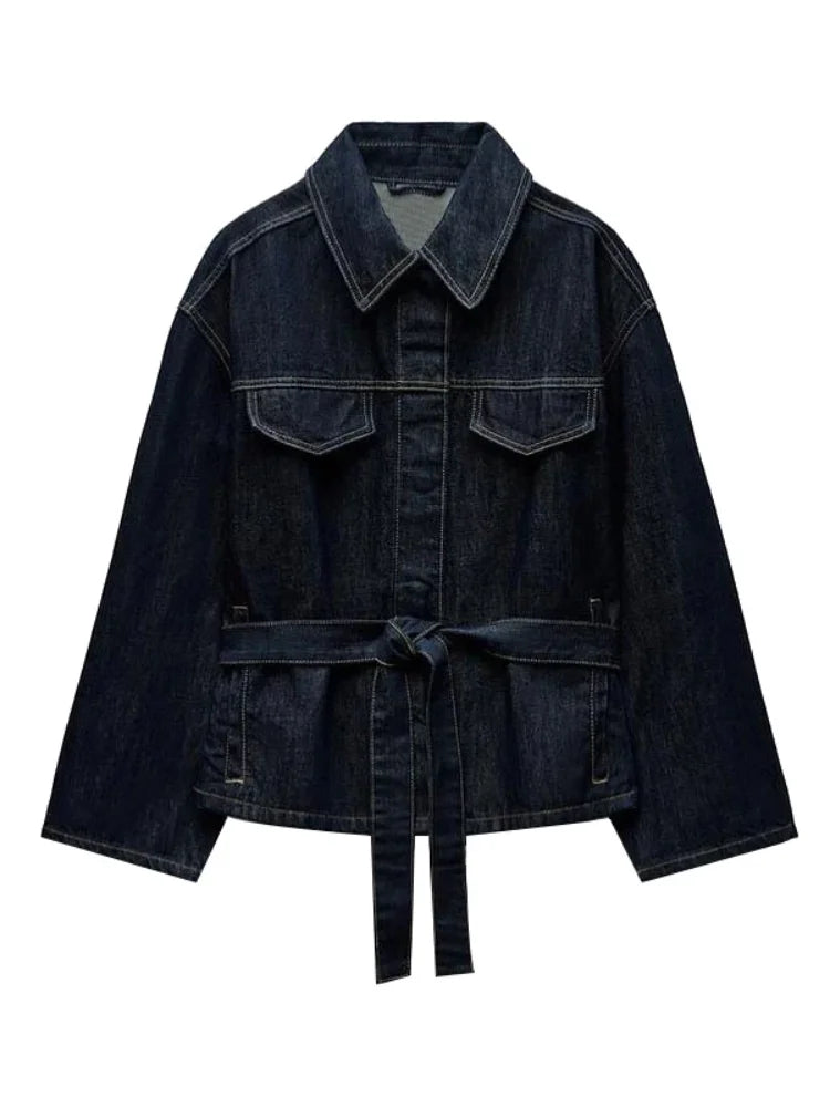 Damen Ensemble Taillierter Blazer mit Jeanshose