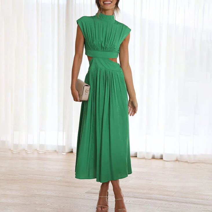 Damen Kleid Mühelos Elegant Schwarz - Eveloria