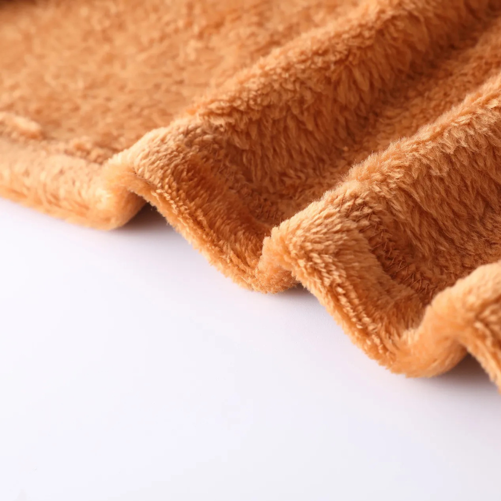 Damen Teddy-Mantel Reverskragen Elegantes Design Beige