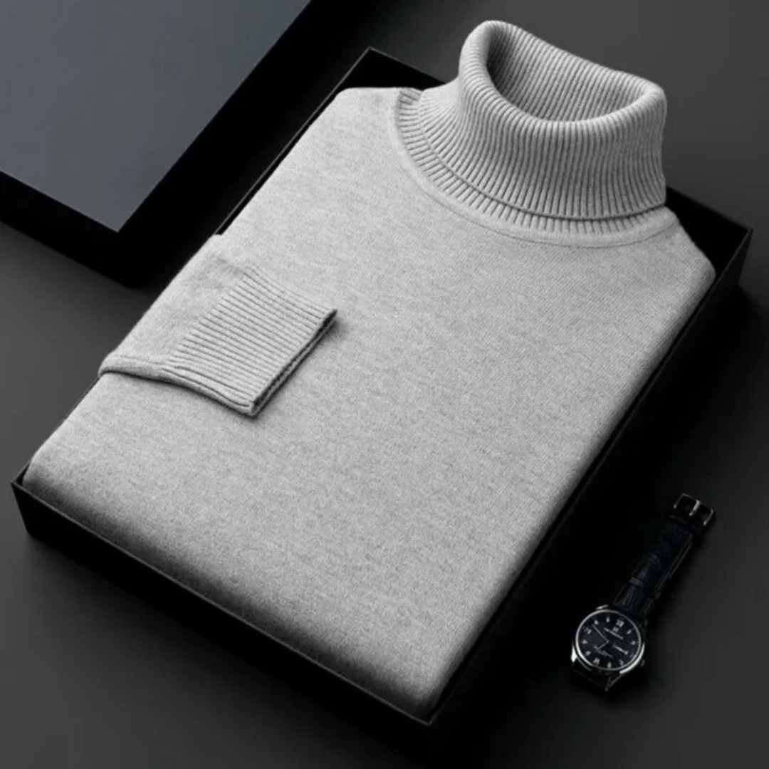 Alwin Herren Rollkragenpullover Warm