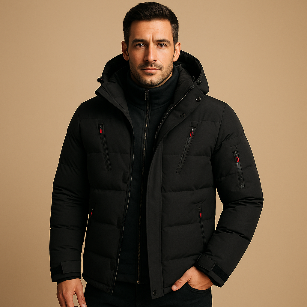 Herren Winterjacke Robust Reißverschluss