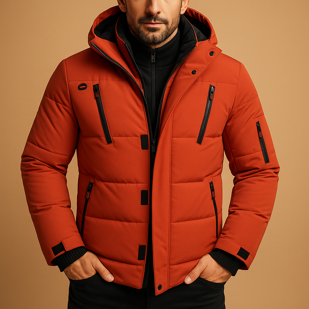 Herren Winterjacke Robust Reißverschluss
