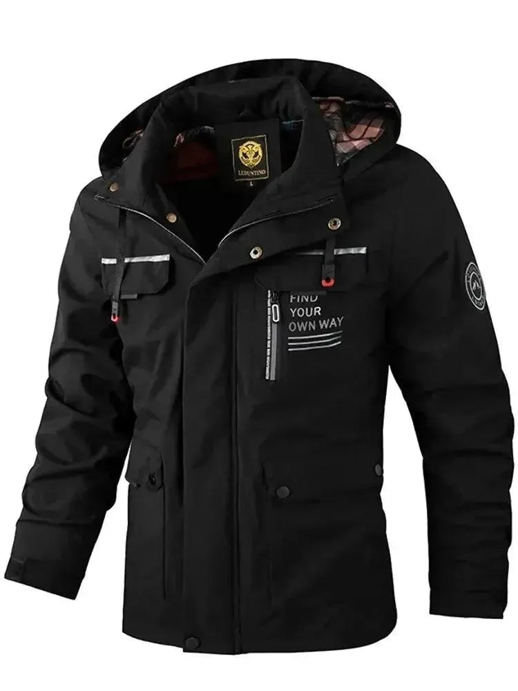 Eveloria Herren Windbreaker Wasserdicht Kapuzenjacke