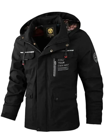 Eveloria Herren Windbreaker Wasserdicht Kapuzenjacke