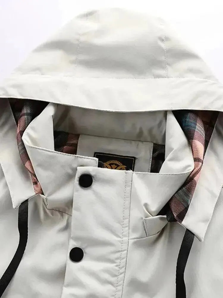 Eveloria Herren Windbreaker Wasserdicht Kapuzenjacke