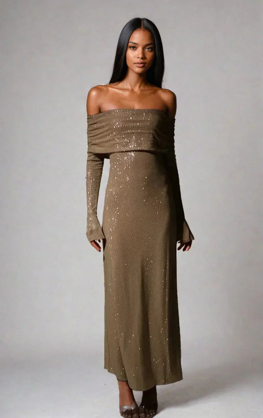 Eveloria Damen Abendkleid Feierlichkeiten Seide Schwarz - Eveloria