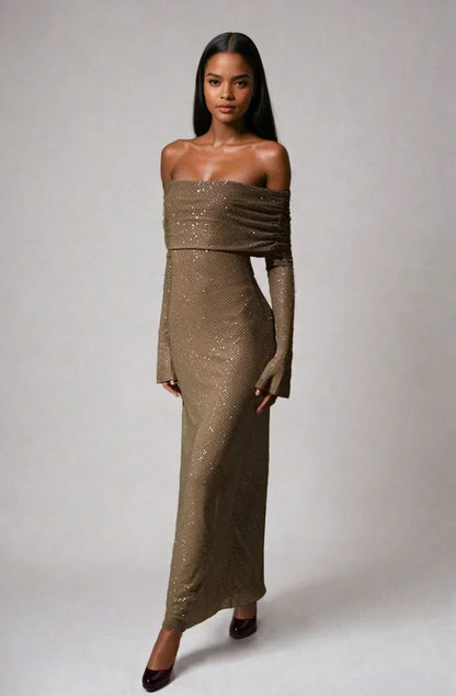 Eveloria Damen Abendkleid Feierlichkeiten Seide