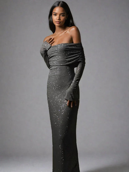 Eveloria Damen Abendkleid Feierlichkeiten Seide