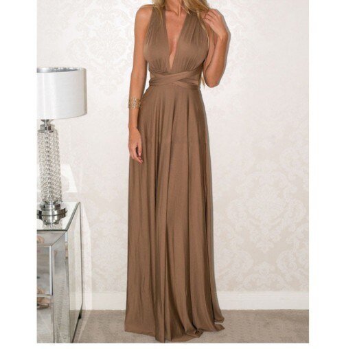 Damen Maxikleid Infinity Hochzeitsgastkleid