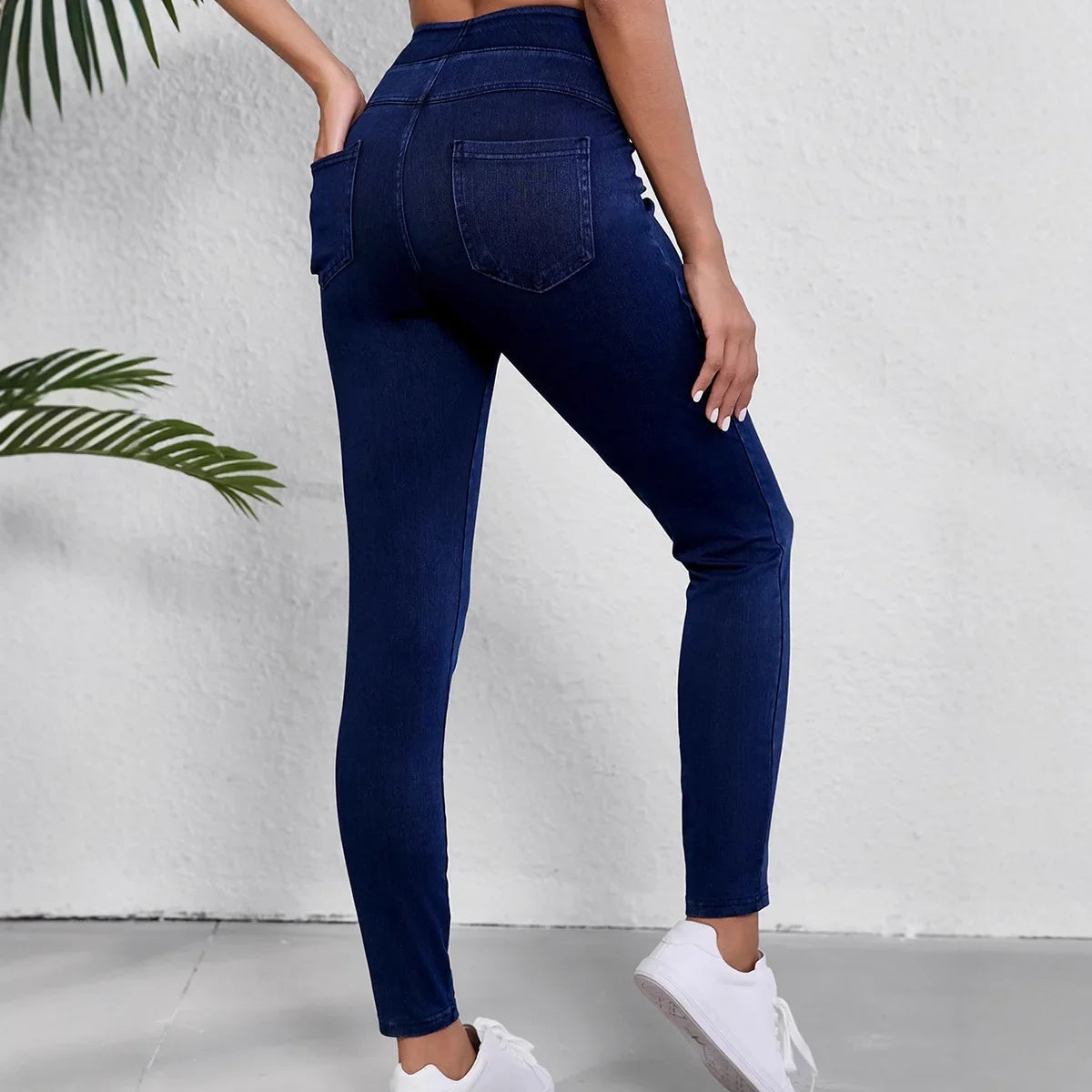 Damen Slimfit Jeans Hochbund Stretch