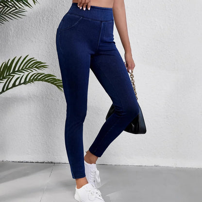 Damen Slimfit Jeans Hochbund Stretch