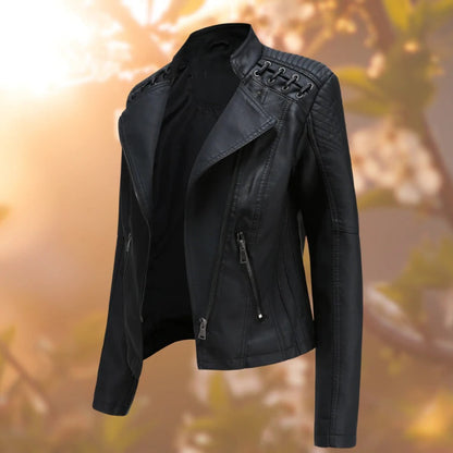Damen Lederjacke Stilvoll Langlebig
