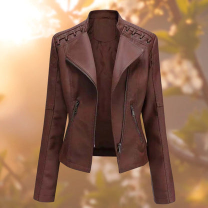 Damen Lederjacke Stilvoll Langlebig