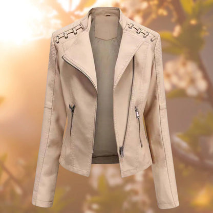 Damen Lederjacke Stilvoll Langlebig