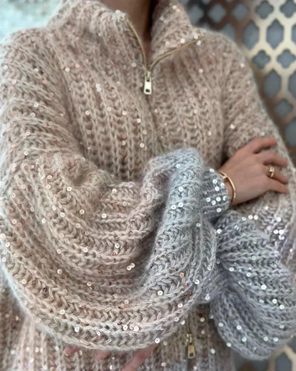 Eveloria Damen Seidenstrickweste Stilvoll