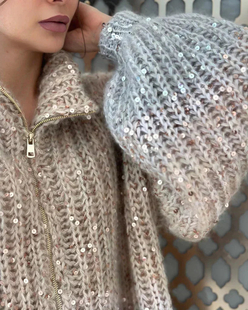 Eveloria Damen Seidenstrickweste Stilvoll