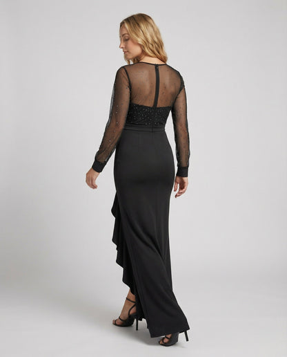 Eveloria Damen Abendkleid Glänzend Mit Pailletten