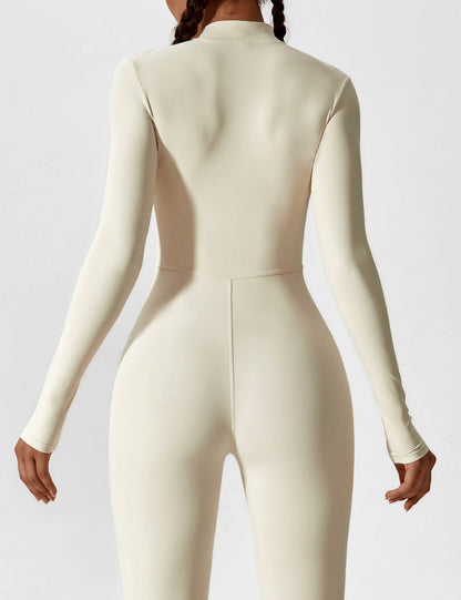 Damen Sommer Langarmset Mit Reißverschluss