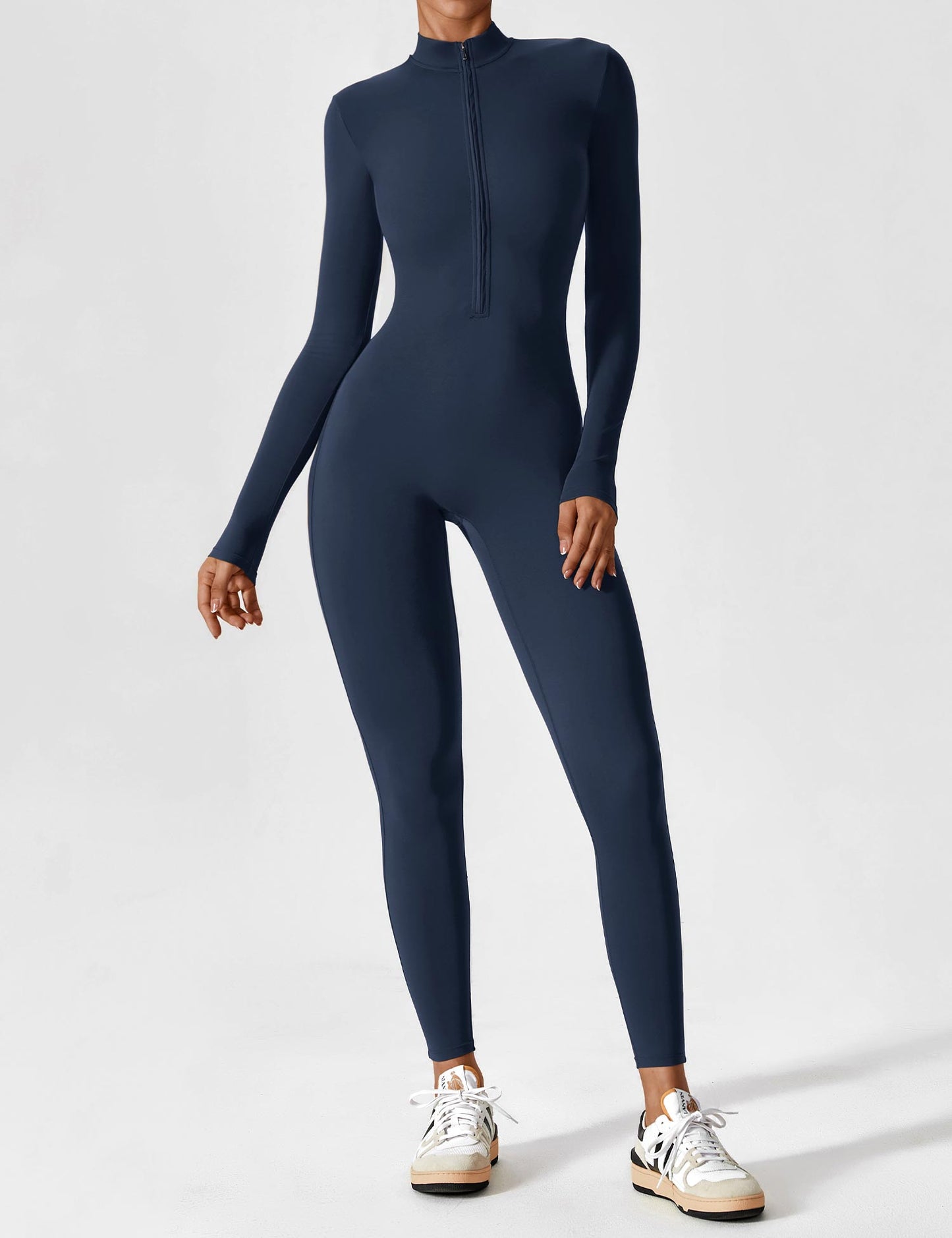 Damen Sommer Langarmset Mit Reißverschluss