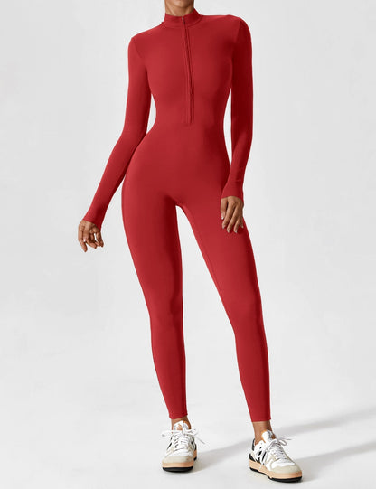 Damen Sommer Langarmset Mit Reißverschluss