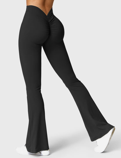 Eveloria Damen Leggings V-Ausschnitt