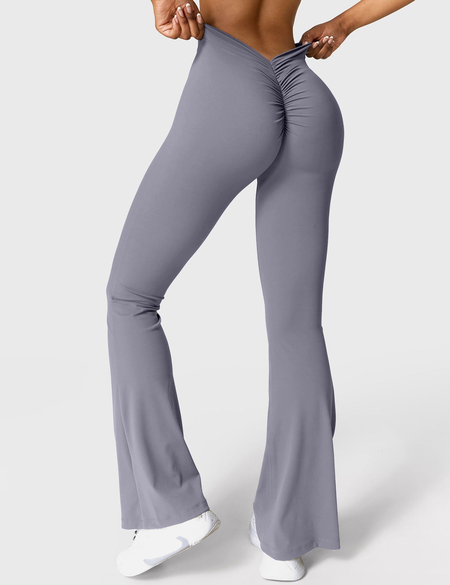 Eveloria Damen Leggings V-Ausschnitt