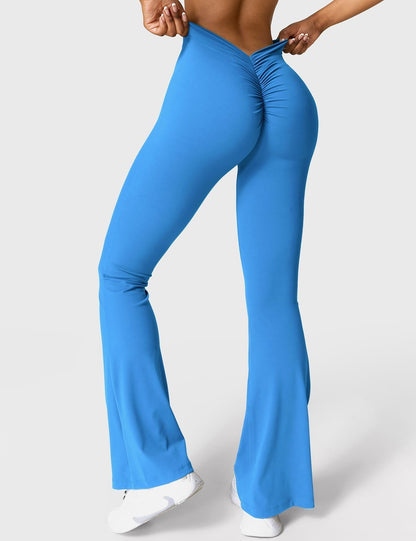 Eveloria Damen Leggings V-Ausschnitt
