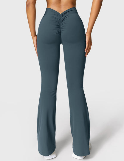 Eveloria Damen Leggings V-Ausschnitt