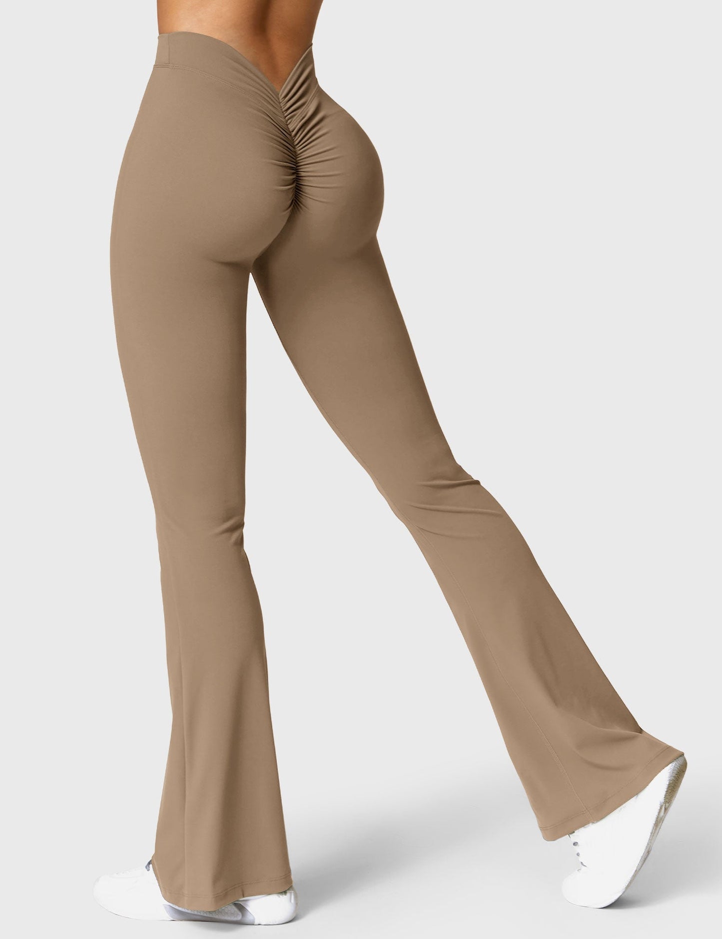 Eveloria Damen Leggings V-Ausschnitt