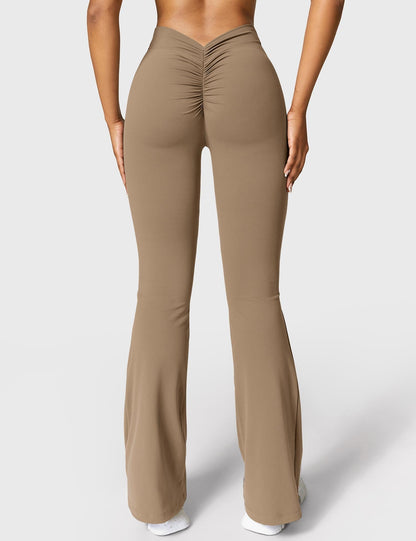 Eveloria Damen Leggings V-Ausschnitt