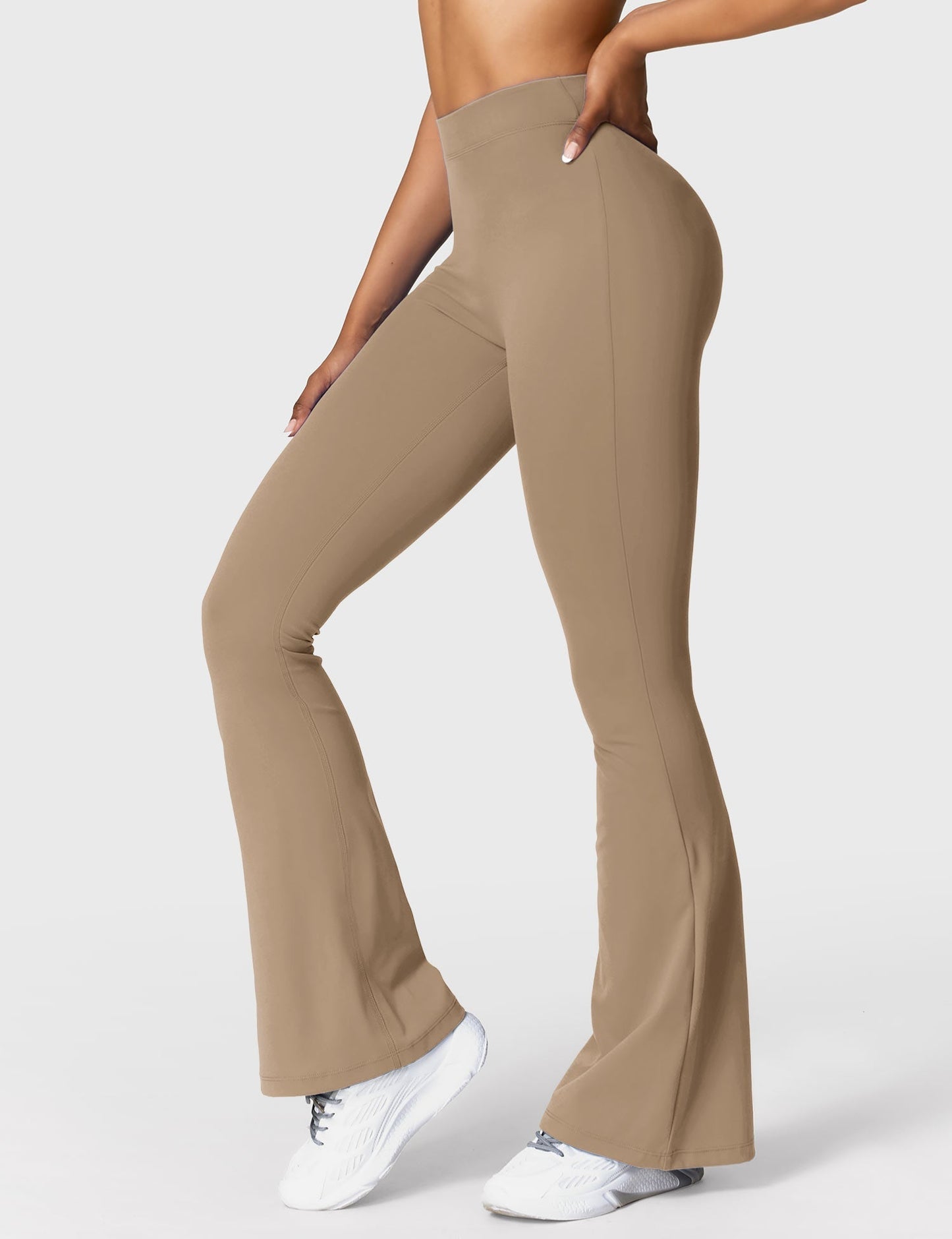 Eveloria Damen Leggings V-Ausschnitt