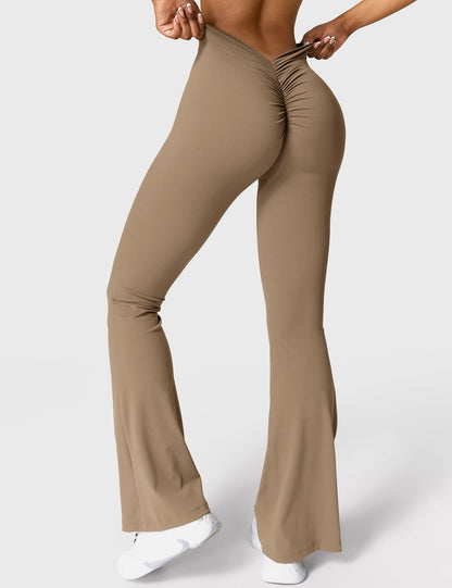 Eveloria Damen Leggings V-Ausschnitt