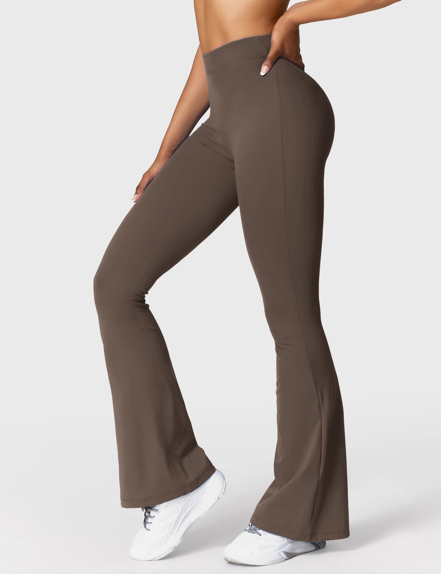 Eveloria Damen Leggings V-Ausschnitt